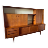 Enfilade bibliothèque scandinave vintage en teck Danemark design -1960