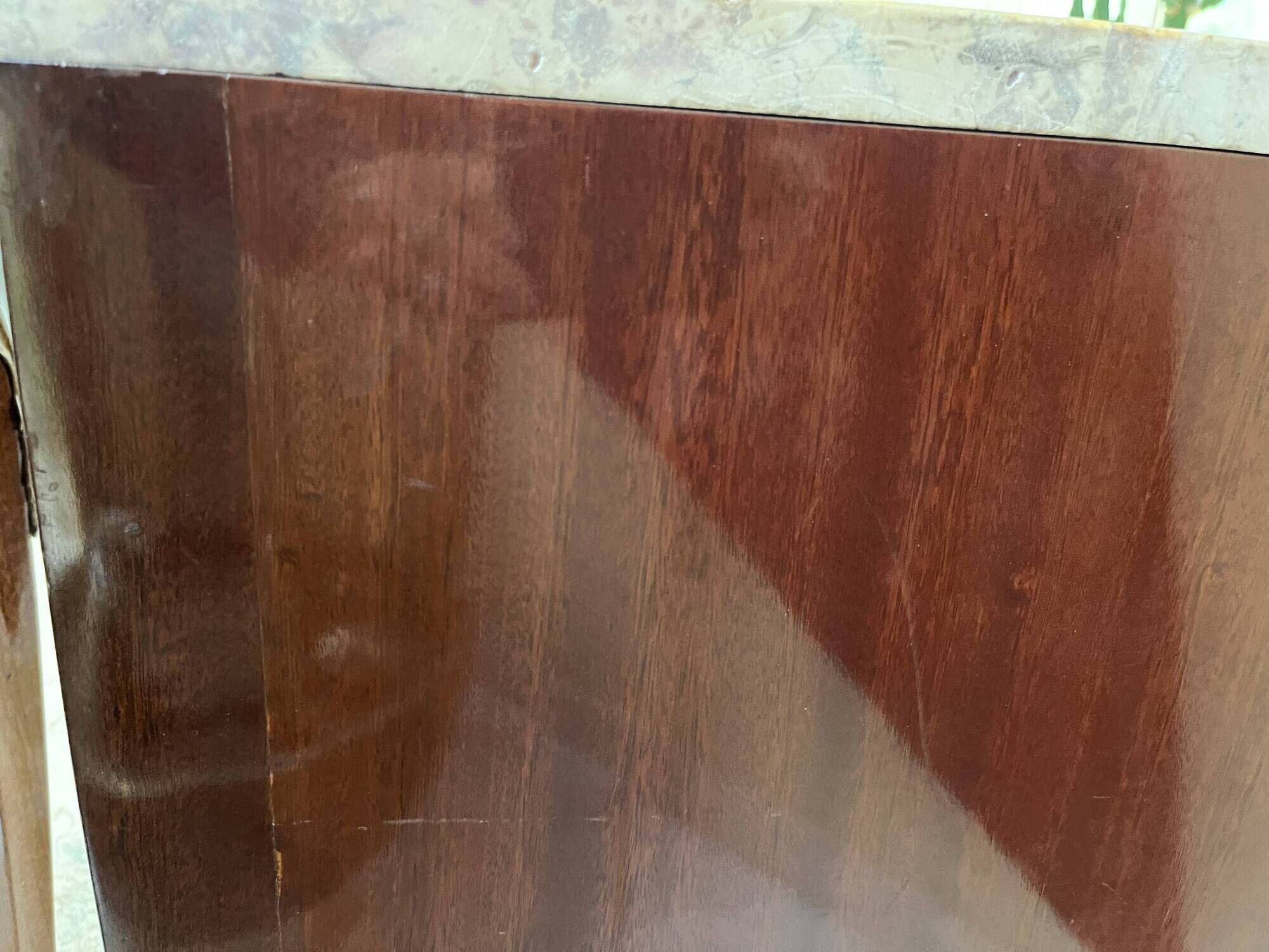 Bedside table in marquetry