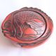 Takaoka Shikki lacquerware seabream bonbonniere box, Japan 1920s