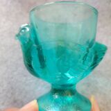 5 glass egg cups