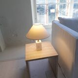 Mid-century solid marble table lamp Bergbom Sweden 1960s