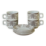 Coffee cup and saucer set