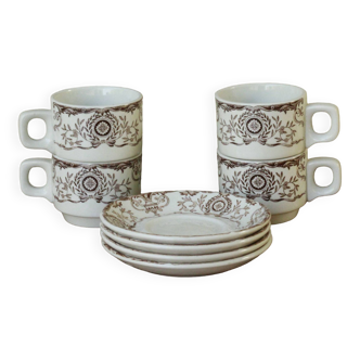 Coffee cup and saucer set