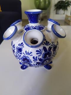 Delft tulip vase
