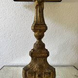 Antique church candlestick lamp