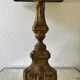Antique church candlestick lamp