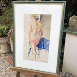 Nude watercolor by Pierre Vallet