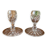 Crystal candlestick duo
