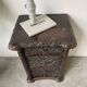 Commode XIXème pin noirci sculpté