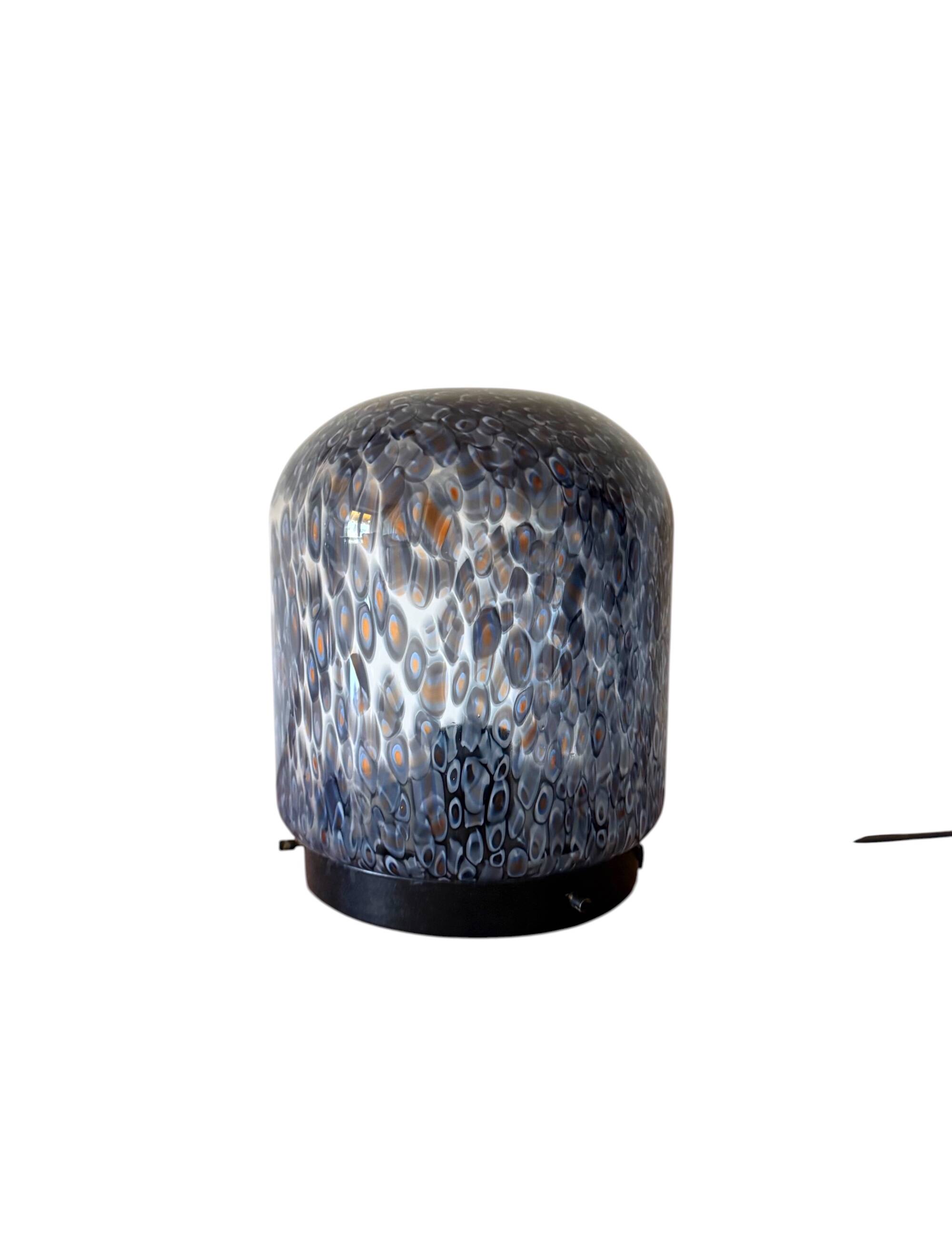 Gae Aulenti, 'Neverrino' murrine-blown glass table lamp , Vetreria Vistosi