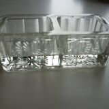 Salt and pepper in glass