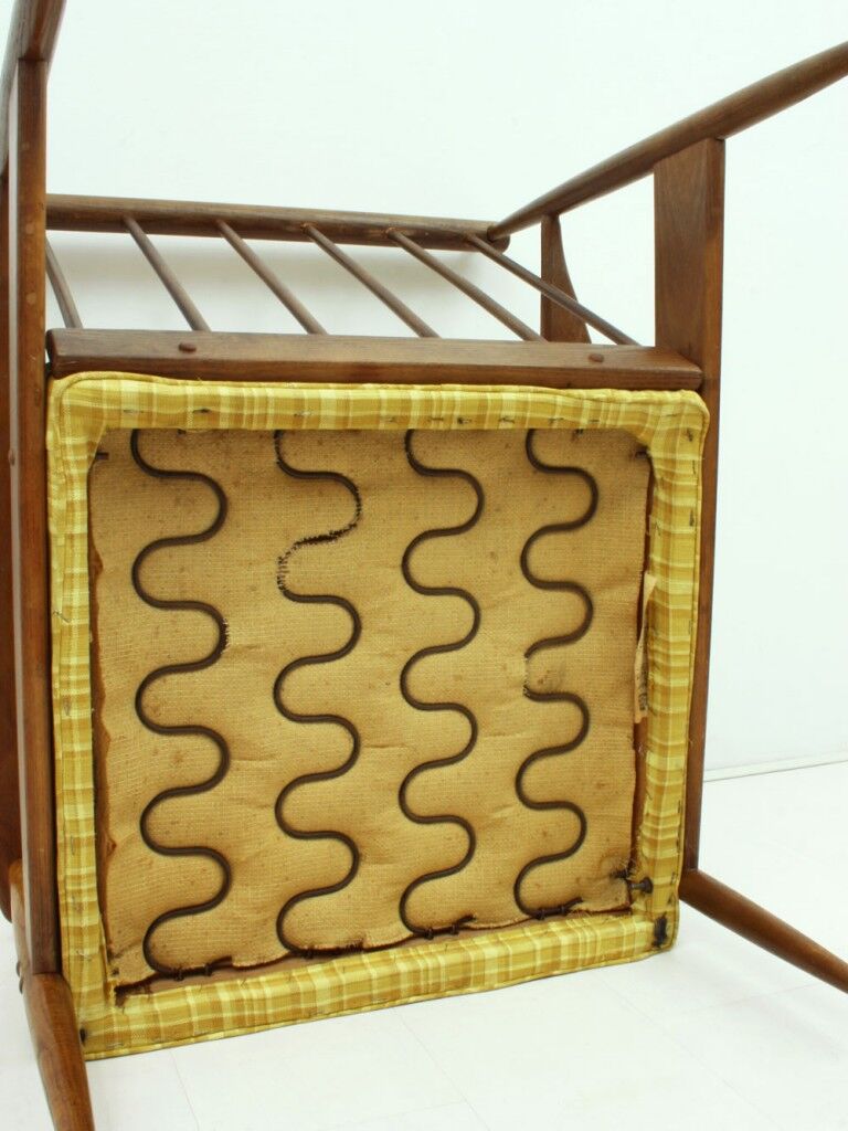 American ash wood easy chair, 1950s