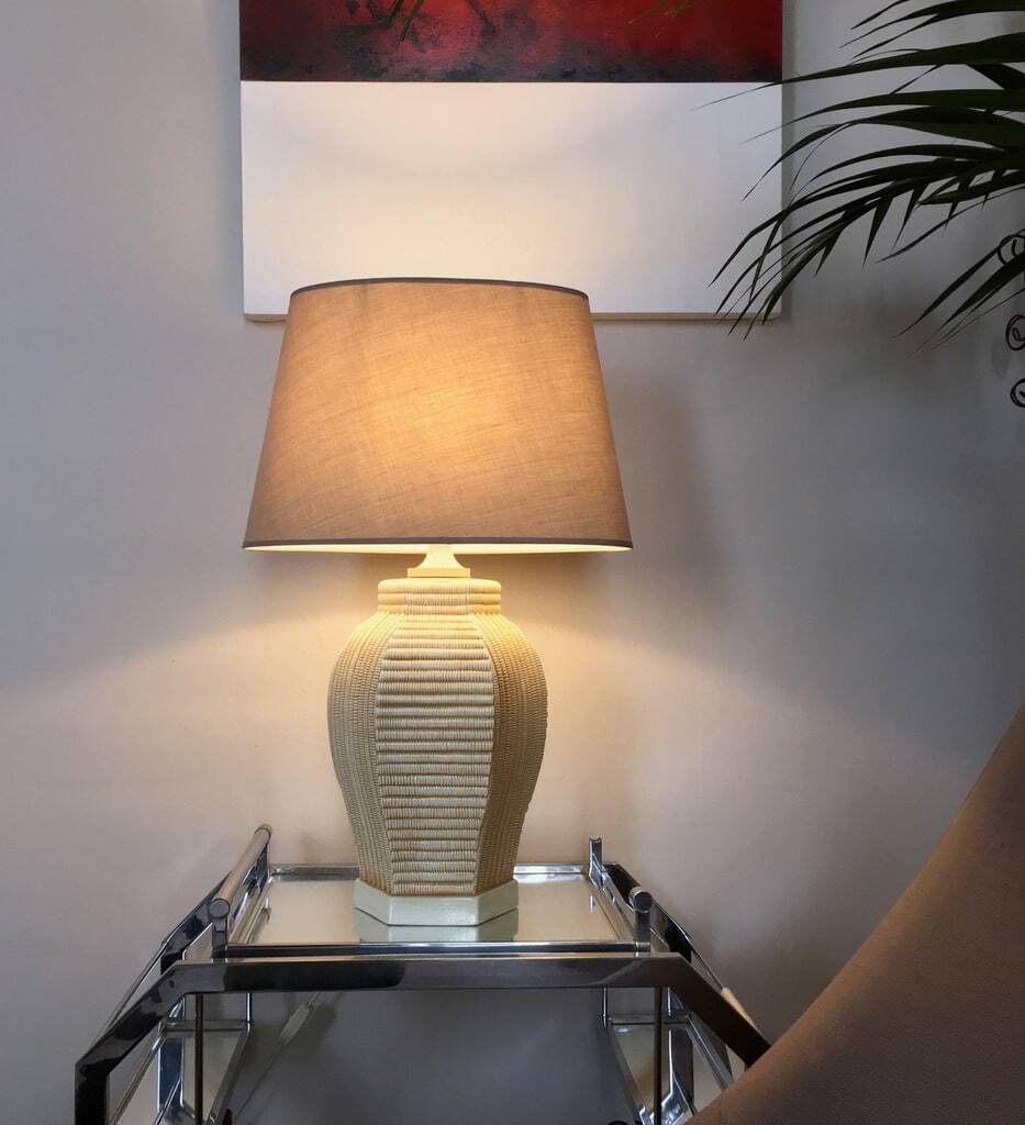 Vintage Living Room Lamp Base - Ceramic Earthenware Decoration 1970 -1980