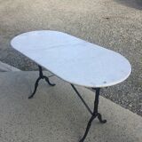Table de bistrot en marbre
