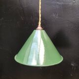 Enamelled sheet metal cone suspension