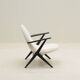 Fauteuil bouclé design vintage du milieu du siècle, Pays-Bas des années 1960.
