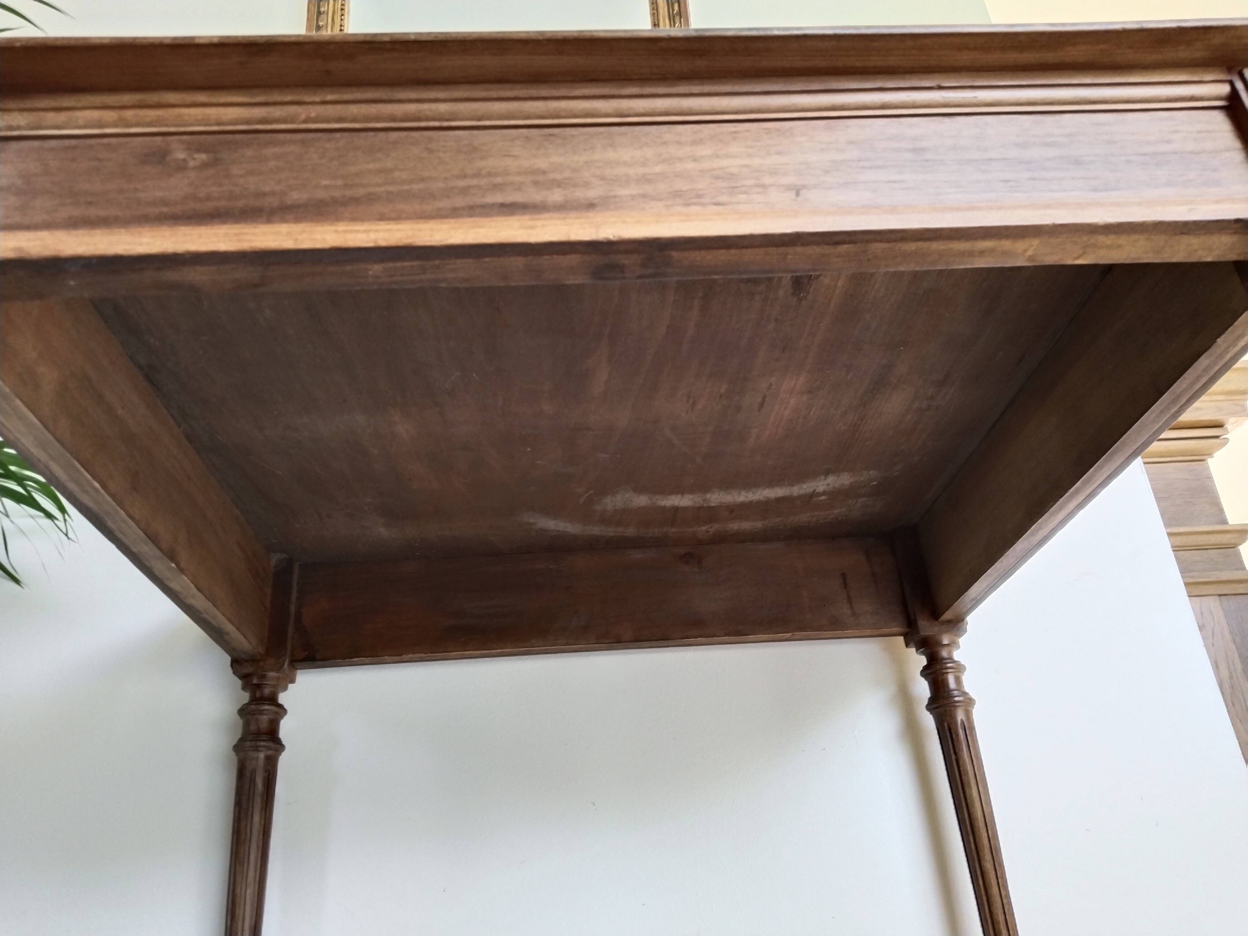 Waxed wooden table, Louis XVI style