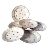 Assiettes à dessert en porcelaine de Limoges vintage Bernardaud