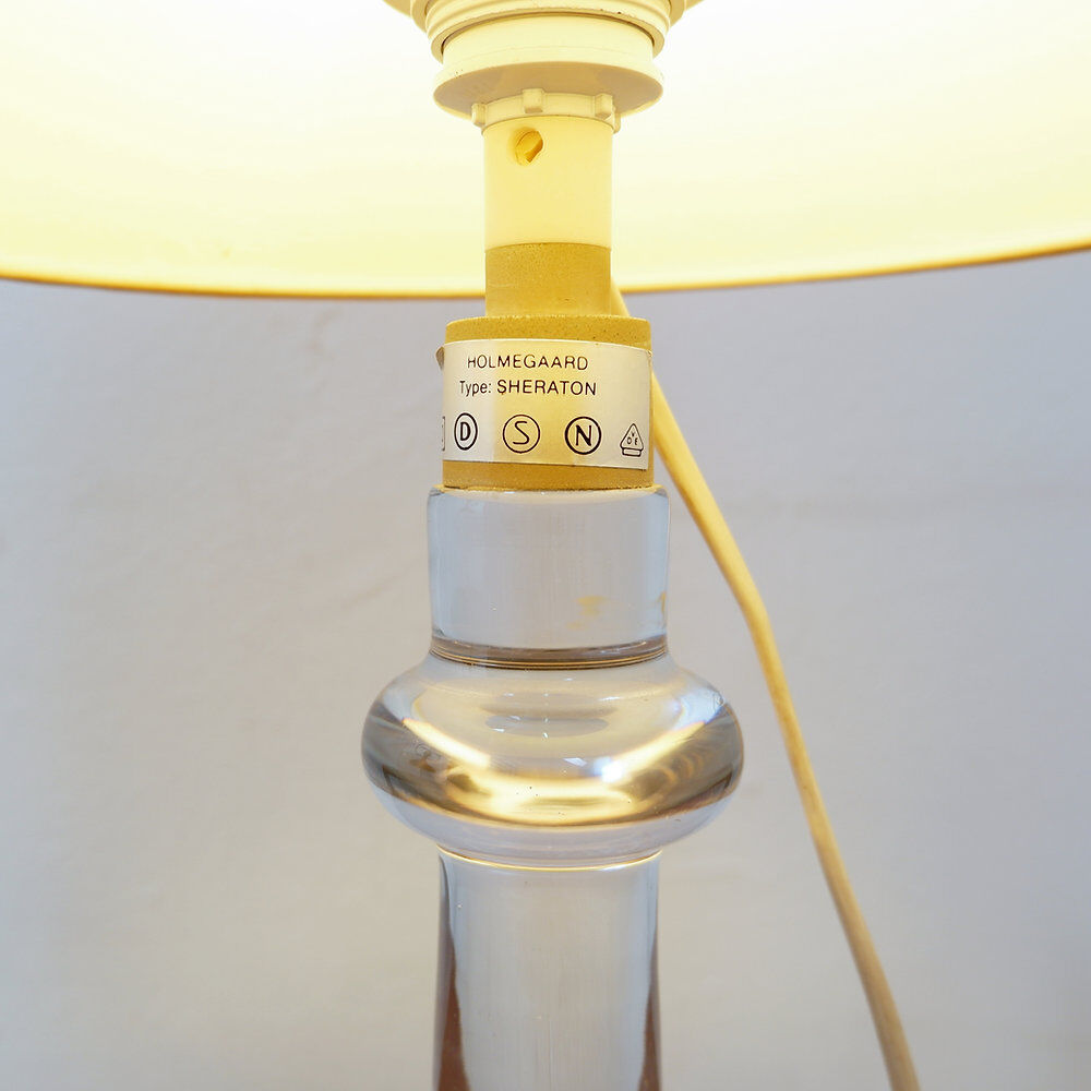 Sheraton glass table lamp, by Michael Bang for Holmegaard - 1970s
