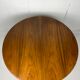 Italian round table with tapered brass leg ends, 1950s