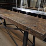 Industrial metal and wood console 1920