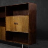 Vintage Mid-Century Scandinavian Modern Rosewood Highboard with Bar by Æ. Jensen & T. Mølholm