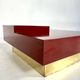 Square coffee table, Italian design, 1980s