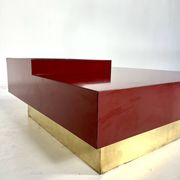 Table basse carrée, Design italien, années 80