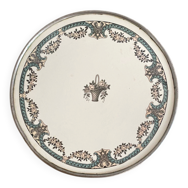 Dessous de plat faïence Sarreguemines Dubarry