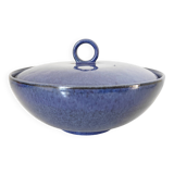 Dark blue ceramic candy box