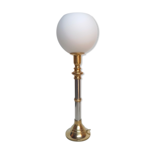 Lampe laiton opaline