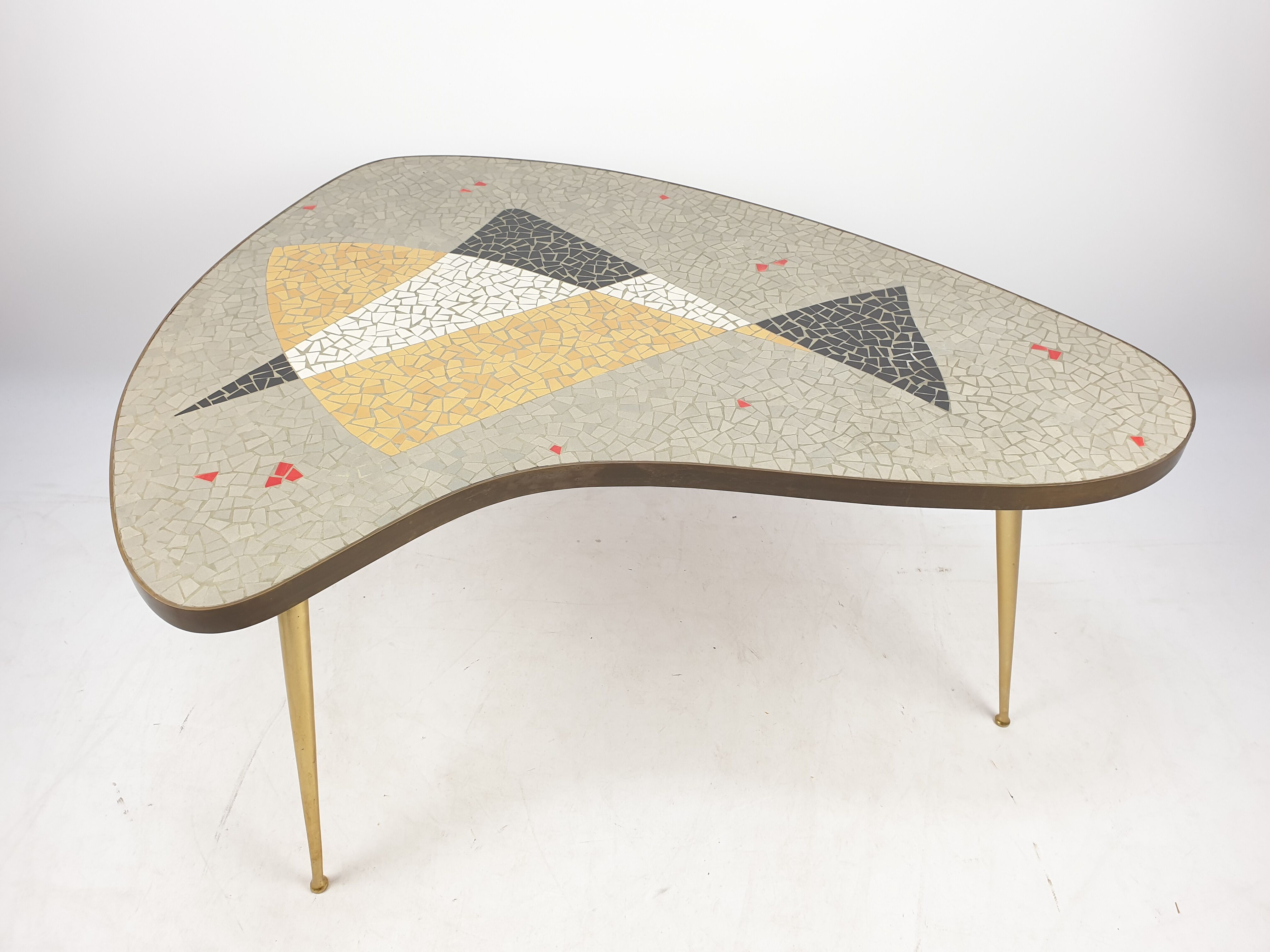 Mosaic coffee table by Berthold Müller, 1950s