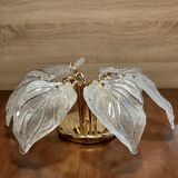 Plafonnier en verre de Murano, Navaresi, Italie, années 1980