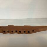 Scandinavian zoomorphic wooden crocodile candle holder