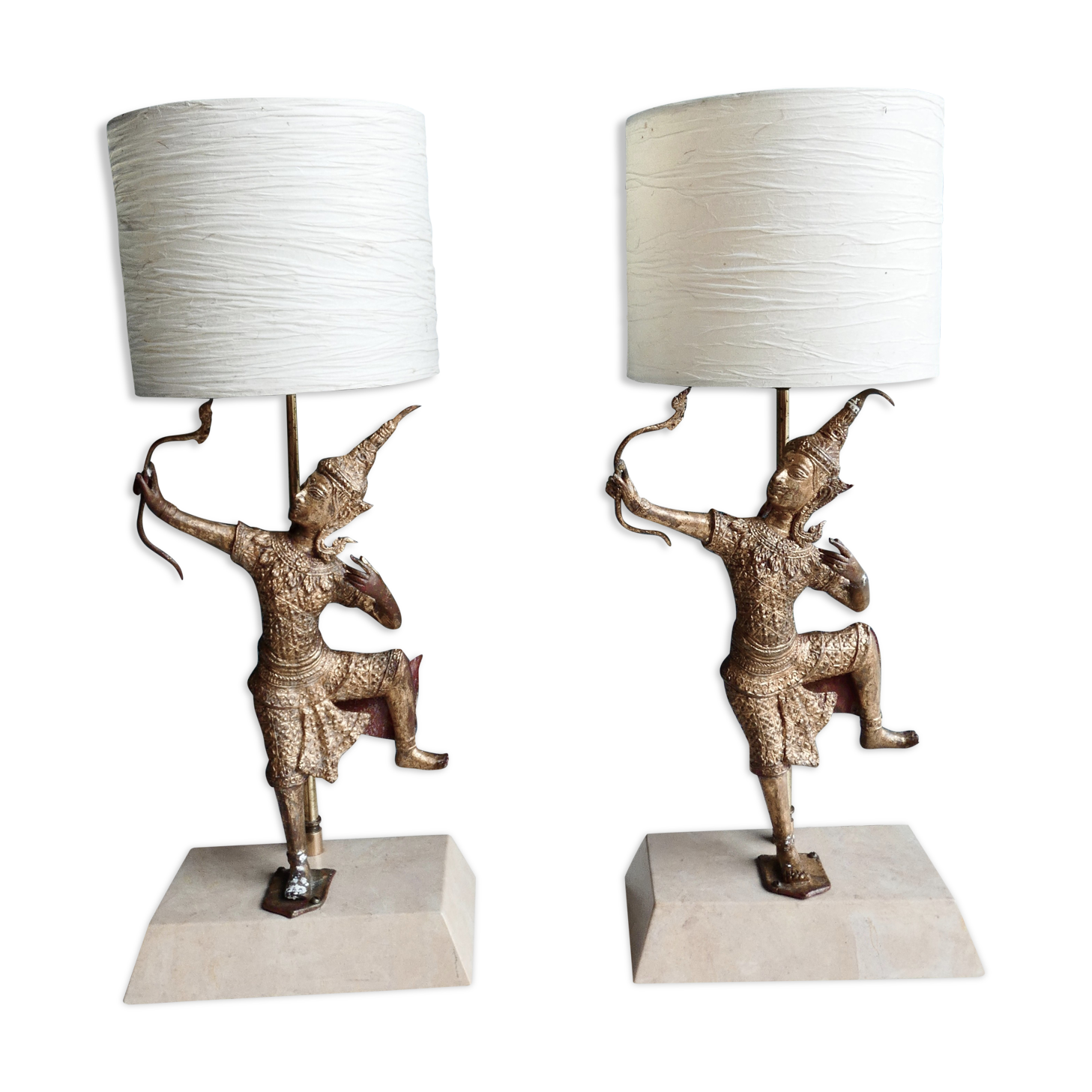 Pair of Rama bedside lamps