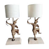 Pair of Rama bedside lamps