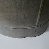 Old basin bath galvanized zinc oval