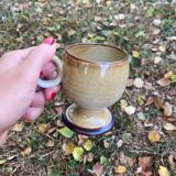 Tasse en grès vintage ronde