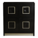 Brutalist Cabinet with Graphic Patterned Doors Belgium 1970s