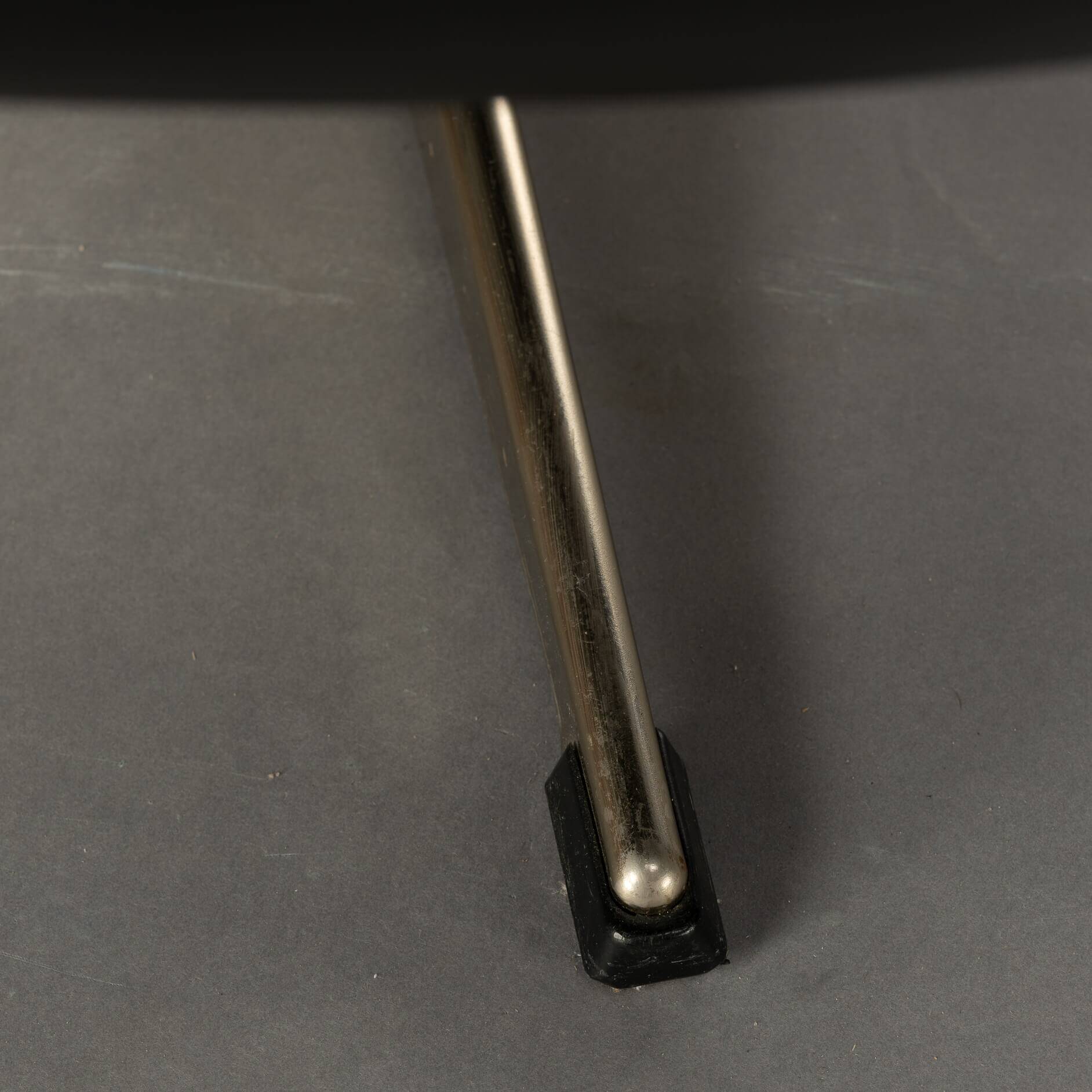 Danish Design Black Leather Swivel chair by H.W. Klein for Bramin, 1960s