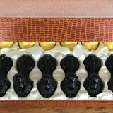 Lot of 12 vintage poodle-shaped knife holders