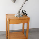 Pair of light beech bedside tables