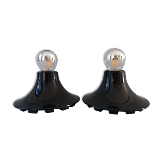 Pair of wall lamps Artemide "Teti" Vico Magistretti