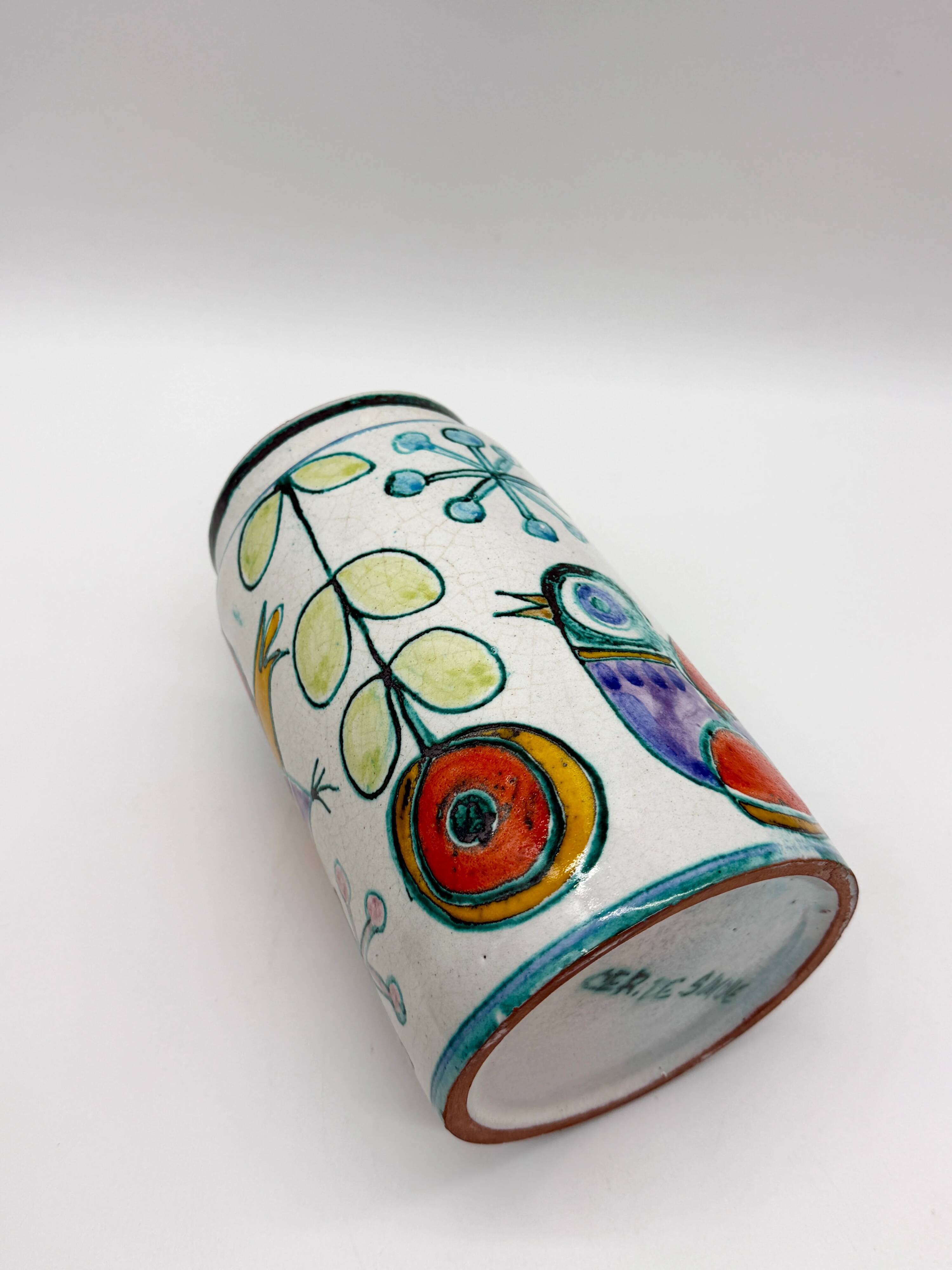 "Jardin" vase in ceramic, Ceramiche Simone, Italy 1960s