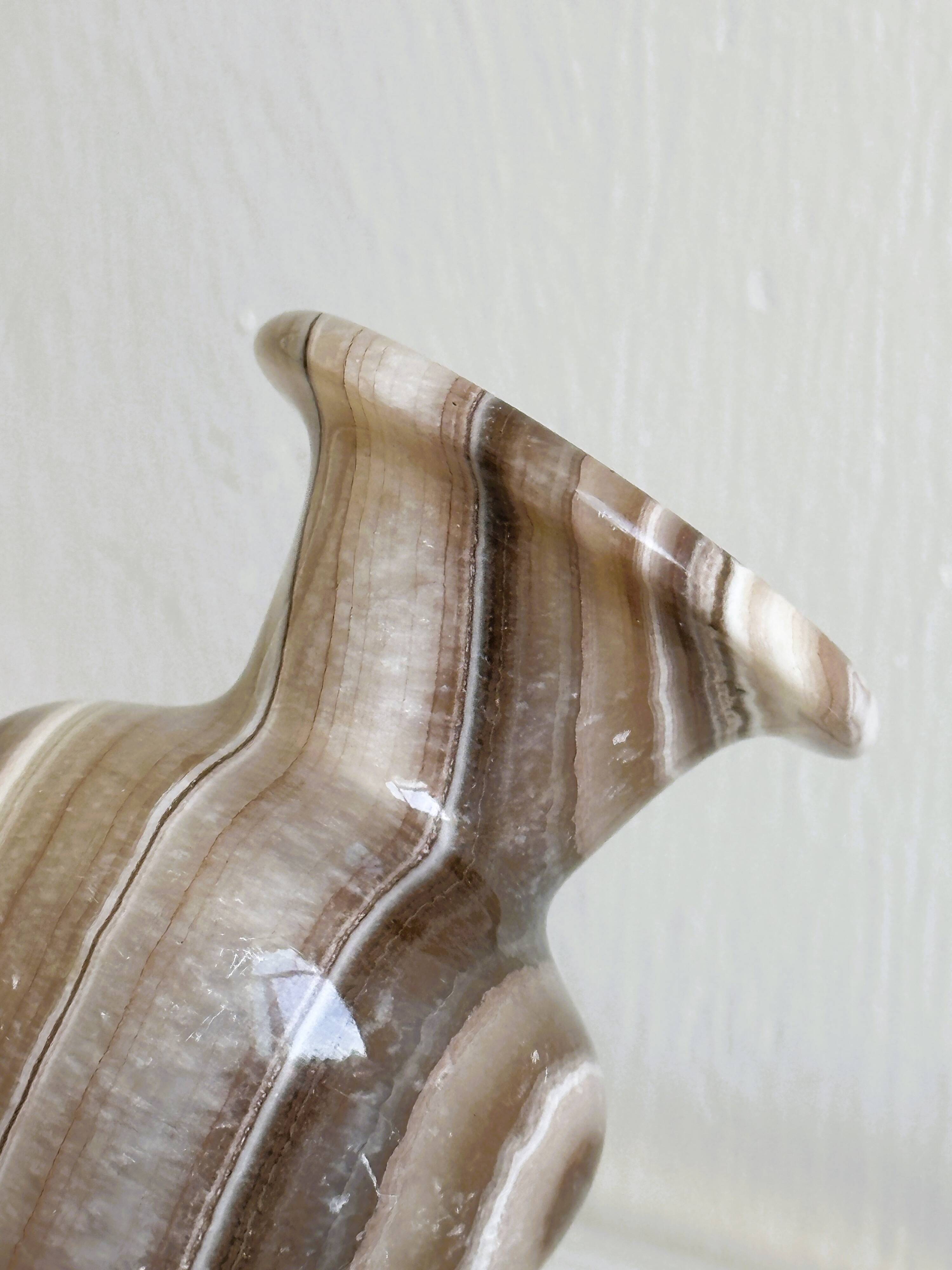 Small natural stone vase