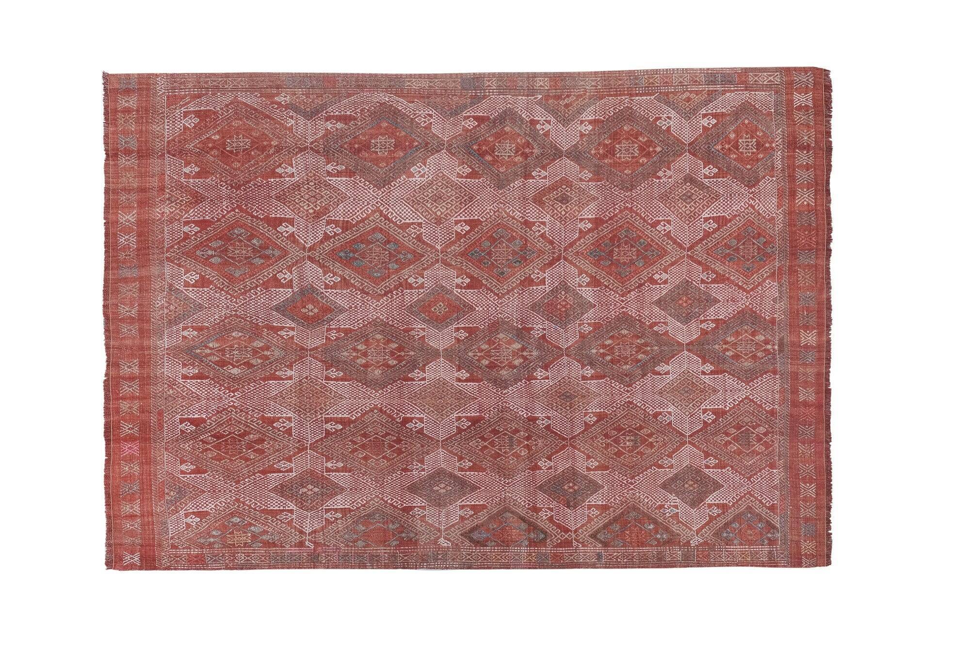Vintage Turkish handmade rug 153x207 cm