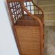Vintage - sideboard - chest of drawers - woven rattan chest of drawers - wood - bamboo - 80s