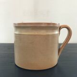 Beige stoneware pitcher