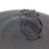 1930s charcuterie dish in Longwy porcelain