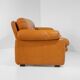 Vintage Coronado Brown Leather Large Sofa by Tobia Scarpa for C&B Italia